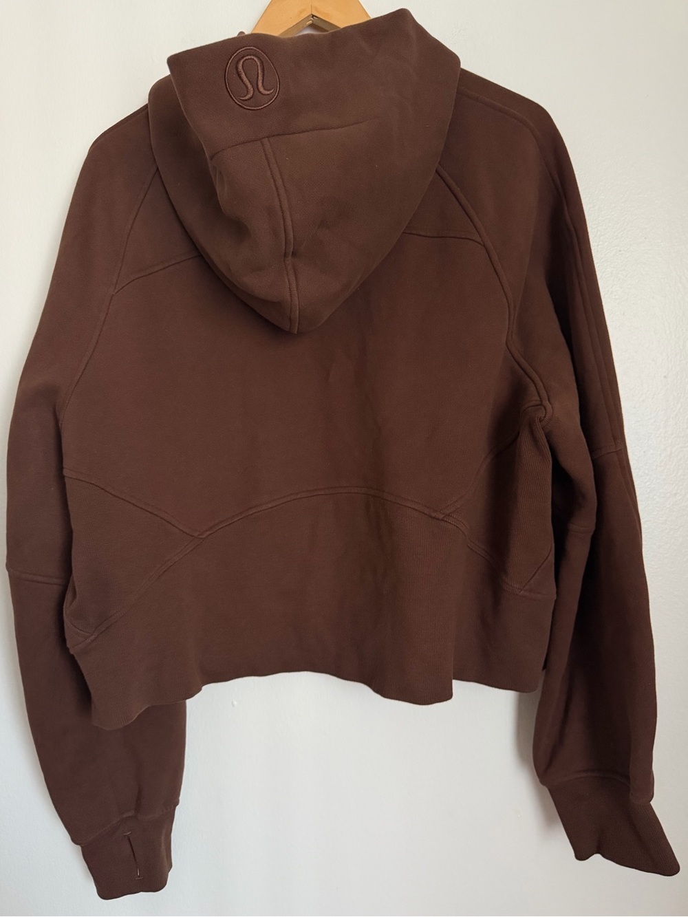 Lululemon Scuba Oversized Half Zip Sweater Pullover Brown Women Size XL XXL - Picture 5 of 10